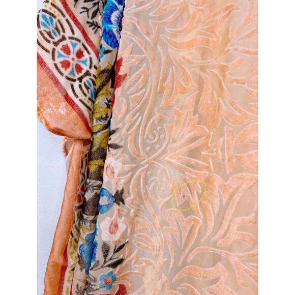 Anthropologie Saachi Rosalia Burnout Velvet Kimono Cardigan Top OS Whimsigoth - Picture 8 of 8